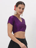 Silk Blend Stretchable Crop Top