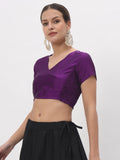 Silk Blend Stretchable Crop Top