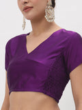 Silk Blend Stretchable Crop Top