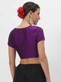 Silk Blend Stretchable Crop Top