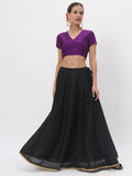 Silk Blend Stretchable Crop Top