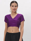 Silk Blend Stretchable Crop Top