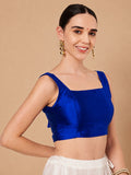 Silk Blend Padded Stretchable Readymade Blouse