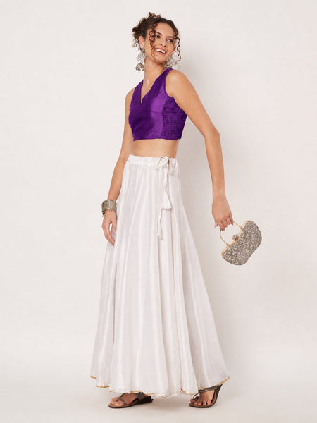 Silk Blend Stretchable Readymade Blouse