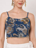 Georgette Printed Spaghetti Readymade Blouse