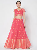 Chanderi Zari Woven Crop Top