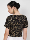 Viscose Block Printed Button Down Top