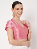 Silk Blend Stretchable Readymade Blouse