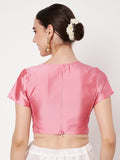 Silk Blend Stretchable Readymade Blouse