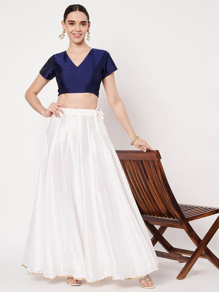 Silk Blend Stretchable Readymade Blouse
