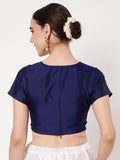 Silk Blend Stretchable Readymade Blouse