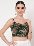 Georgette Printed Spaghetti Readymade Blouse