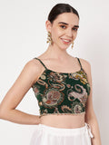 Georgette Printed Spaghetti Readymade Blouse