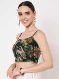 Georgette Printed Spaghetti Readymade Blouse