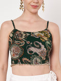 Georgette Printed Spaghetti Readymade Blouse