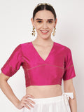 Silk Blend Zari Embroidered Readymade blouse