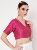 Silk Blend Zari Embroidered Readymade blouse