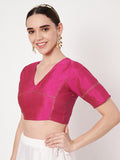 Silk Blend Zari Embroidered Readymade blouse
