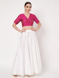 Silk Blend Zari Embroidered Readymade blouse