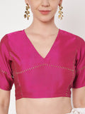 Silk Blend Zari Embroidered Readymade blouse