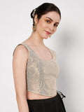 Shimmer Stripe Readymade Corset Blouse