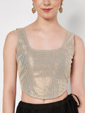 Shimmer Stripe Readymade Corset Blouse