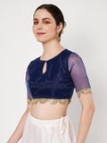 Organza Embellished Readymade Blouse