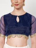 Organza Embellished Readymade Blouse