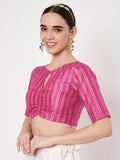 Chroma Stripe Printed Readymade Blouse