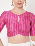 Chroma Stripe Printed Readymade Blouse