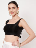 Silk Blend Padded Stretchable Readymade Blouse