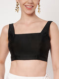 Silk Blend Padded Stretchable Readymade Blouse