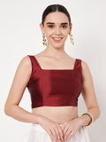Silk Blend Padded Stretchable Readymade Blouse