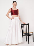 Silk Blend Padded Stretchable Readymade Blouse