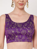 Chroma Floral Block Printed Readymade blouse
