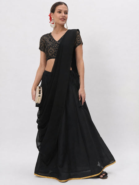 Silk Blend Printed Stretchable Readymade Blouse