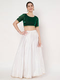 Silk Blend Embellished Readymade Blouse