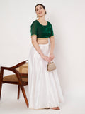 Silk Blend Embellished Readymade Blouse