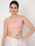 Net Embellished Readymade Blouse