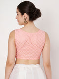 Net Embellished Readymade Blouse