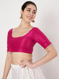 Dupion Embellished Padded Readymade Blouse