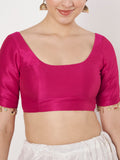 Dupion Embellished Padded Readymade Blouse