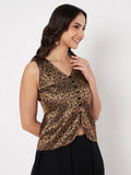 Silk Brocade Button-down Readymade Blouse