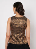Silk Brocade Button-down Readymade Blouse