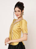 Silk Blend Embellished Readymade Blouse