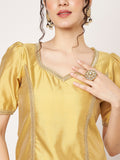 Silk Blend Embellished Readymade Blouse