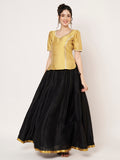 Silk Blend Embellished Readymade Blouse