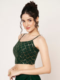 Georgette Embroidered Readymade Blouse