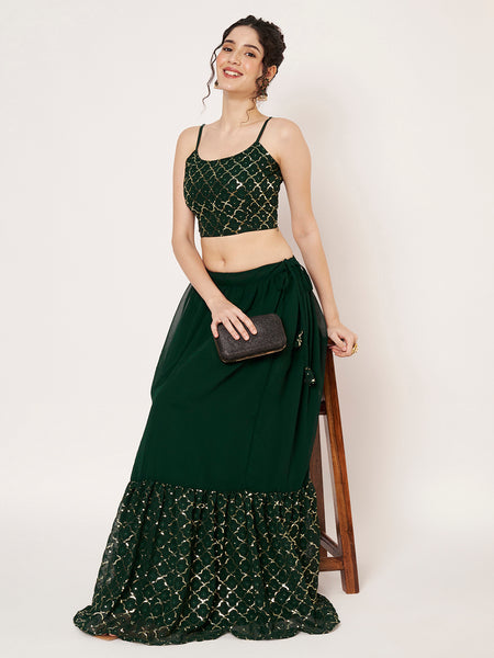 Georgette Embroidered Readymade Blouse