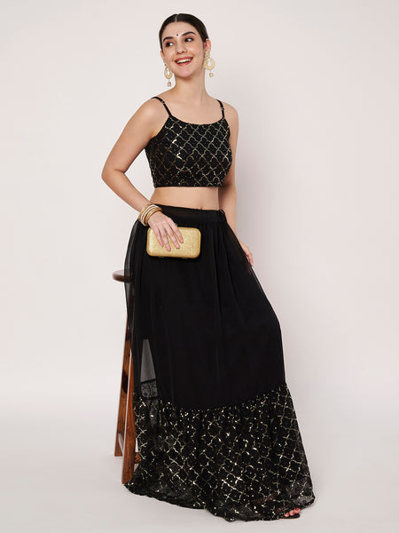 Georgette Embroidered Readymade Blouse
